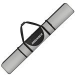 Ski Bag Padded Snowboard Bag Water-Resistant with Compression Straps Sturdy Ski Journey Bag with Pocket Adjustable Size Match Skis As much as 183CM for Snow Air Journey Transport For Unisex (185CM).