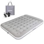 Queen Size Air Mattress Bed with Rechargeable Pump