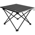 Tenting Desk, Folding Seaside Desk, Small Folding Desk, Outside Ultralight Aluminum Tenting Desk， Transportable Compact Backpacking Desk, Journey Desk for Seaside, Picnics, Cooking，Mountain climbing.
