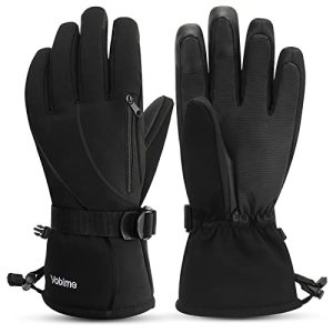  - Warm, Waterproof, and Windproof with Wrist Leashes for Skiing and Snowboarding