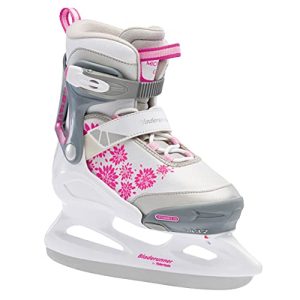 Rollerblade Bladerunner Ice Micro Ice Women, Junior, Adjustable, Pink and White, Ice Skates.