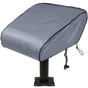 Boat Folding Seat Cowl, 420D Waterproof Heavy-Responsibility Climate Resistant Materials Trailerable Fishing Chair Cowl, Full Size Safety for Your Boat Seat Cowl Gray, Medium.