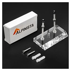 Alpinista Skateboard Wall Mount Horizontal Deck Show Luxurious Skate Rack, Clear, 1 Pack