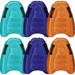 6 Items Inflatable Surfboard with Handles Light-weight Moveable Floating Browsing Board Swimming Floating Surf Board for Children Grownup Be taught to Swim Pool Journey Seaside Summer season Browsing Water Sports activities Provides.