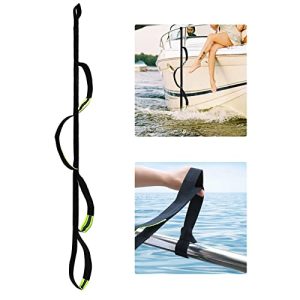 Portable 4-Step Boat Rope Ladder - Marine Grade Inflatable Ladder for Sailboats, Kayaks, Motorboats, and Canoes - Perfect for Boat Docks.