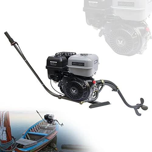 15HP 4 Stroke Outboard Motor, 420cc Marine Fishing Boat Engine Single-cylinder 6L, Huge Gasoline Tank As much as 20 km/h 3600rpm.
