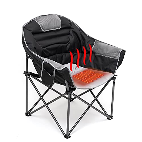 Scorching Seat Padded Camp Chair: The Perfect Round Moon Saucer Folding Garden Chair for Outdoor Lounging and Clubbing