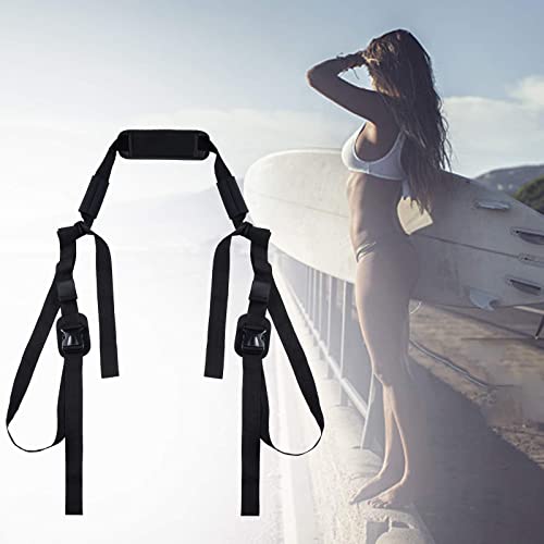Adjustable Multi-Use Surfboard & Kayak Carry Strap with Shoulder Support for Various Board Sizes.