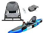 Adjustable Lightweight Kayak Seat with Textilene Mesh and Aluminum Frame for Fishing, Canoeing, and Boating.