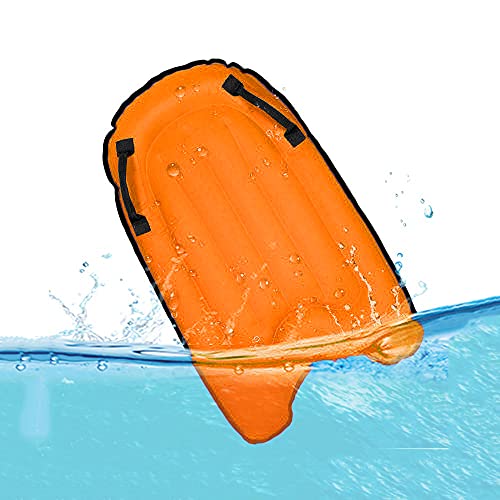 Inflatable Board for Seashore Transportable Bodyboard with Deal with Light-weight Delicate Surfboards Mini Pool Floats Boards Inflatable Physique Boards for Slip and Slide, Browsing, Swimming, Water Enjoyable.