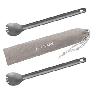 Titanium Sporks Set - Extra-Long 8.4" Metal Sporks