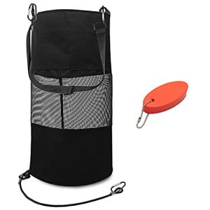 Loop Mesh Boat Trash Bag with Floating Keychain - Medium Size for Convenient Clean-Up.
