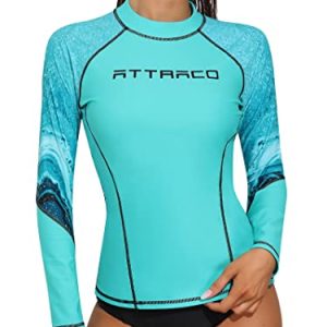 Girls's Long Sleeve Surfing Rashguard - Stay Sun-Safe in Style! 🌞🏄‍♀️