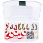Tailor-made Sort out Fishing Equipment 147 Computer of Gear Sort out Field with Sort out Included | Fishing Hooks & Fishing Bobbers | Starter Fishing Tools and Equipment for Stay Worms & Synthetic Bait.