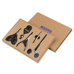 Booms Fishing TK2 5pcs Fishing Tool Kit Saltwater, Stainless Steel Fishing Accessories, Fishing Gift Combo: Split Ring Pliers, Fishing Scissor, Hemostat Plier, Lures Tuning Tool, Fly Fishing Retractor.