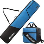 Complete Snowboard and Boot Bag Combo - Padded Bag Set for Snowboards up to 165cm and Boots up to Size 13 - Includes 1 Padded Snowboard Bag & 1 Padded Boot Bag (Blue).