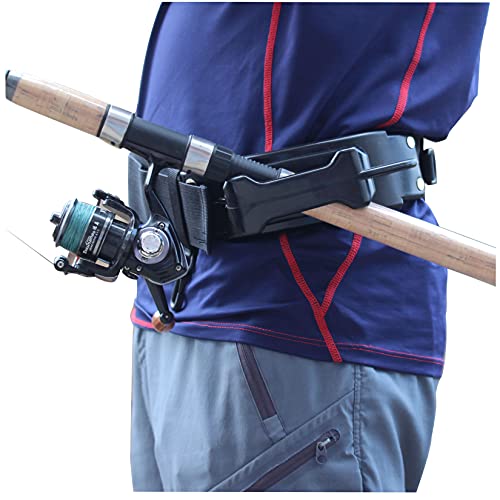 Fly Fishing third Hand, Wearable Fishing Rod Holder, Adjustable Fishing Belt, Fishing Equipment Wading Belt, with 20pcs Gentle Lures.