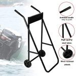 Folding Heavy Duty Boat Motor Stand with 2 Wheels - Image 4