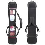 Adjustable Snowboard Sleeve Cowl Case with Shoulder Straps, Snowboard Safety Smooth Cowl Sleeve with Binding Open, Snowboard Bag for Journey, One bag suits 140 to 160 Snowboards.