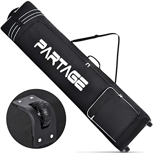Partage Snowboard Bag with Wheel, Retailer & Transport Snowboard As much as 170 cm, 600D Waterproof Oxford - Black.