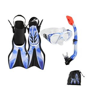 Youth Snorkeling Gear Set - Dive into Adventure with Auto Snorkel, Masks, and Fins for Kids and Teens