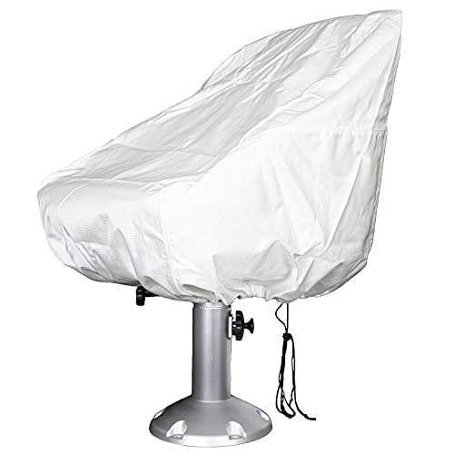 Protected Harbor Boat Seat Cowl - Our Heavy Responsibility Canvas Seat Covers Stop Each Drop of Rain from Reaching Your Boat Seat - These 1680D Pontoon Boat Seat Covers are UV Proof against Stop Solar Injury.