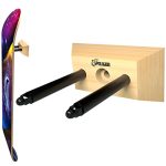 Skateboard Wall Mount Hanger, Wooden Skateboard Hanger, Longboard Deck Hanger for Show and Storage at Studio and Storeroom for Floating Results.