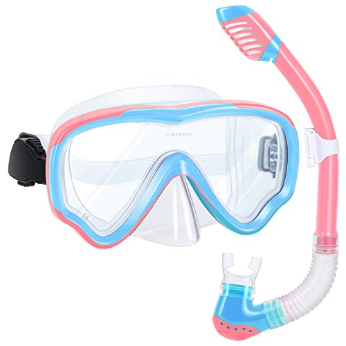 SwimStars Snorkel Set for Grownup & Children, Youngster Junior Snorkel Masks, Anti-Fog Swim Masks.