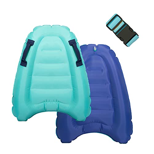 Inflatable Surfboard for Seaside Toys for Youngsters and Multifunctional Belt Pool Toys for Youngsters Inflatable Surfboard Birthday Reward Seaside Floats for Youngsters Adults (Blue).