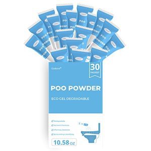 Portable and Sustainable: 30-Pack Godora Eco-Friendly Poo Powder for Quick-Absorbing Camping Toilet Solution in Emergencies and Outdoor Adventures.