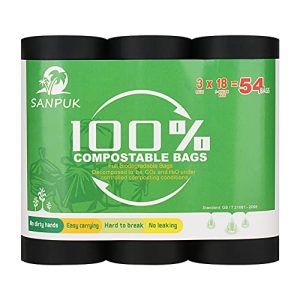 54 Count Portable Toilet Bags – 100% Compostable