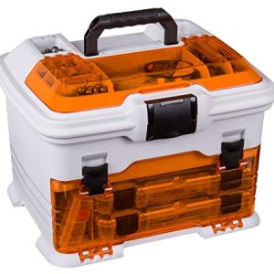 Gear Up for Your Next Fishing Adventure with the Flambeau T4P Pro Multiloader: Portable, Anti-Corrosion Tackle Storage in Eye-Catching White/Orange!