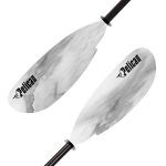 Pelican Poseidon Paddle - Aluminum Shaft with Bolstered Fiberglass Blades - Light-weight, Adjustable Kayaks Paddles - Excellent for Kayaking Boating & Kayak Fishing (Granite/Black, 94.5 in).