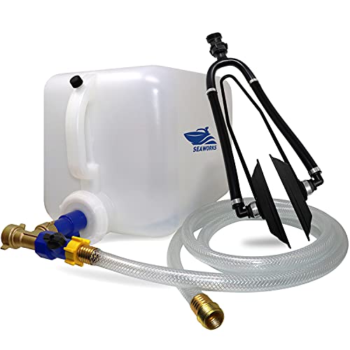 Boat Winterizer Gravity Motor Cleaner with Flusher Equipment - Gravity Circulation System DIY Winter Preparation Resolution for Marine Engines - For Inboard and Outboard Engines.