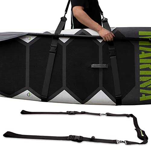 Rosefray Paddle Board Provider, SUP Paddle Board Carry Strap - Longboard, Canoe, & Kayak Carrying Equipment with Padded Shoulder Sling，Black.