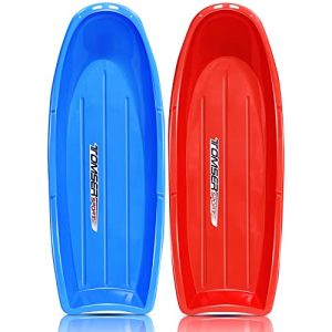 Snow Sled 2-Pack - 48" Plus Size Toboggan for Kids