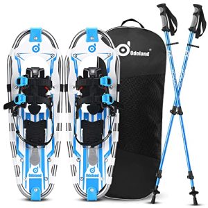 Complete Snowshoes Set with Poles and Tote Bag - Ideal for Men, Women, Youth and Kids.