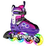 Insane Skates Alpha Adjustable Inline Skates: Glide with Style and Light Up the Streets