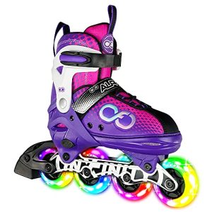 Insane Skates Alpha Adjustable Inline Skates: Glide with Style and Light Up the Streets