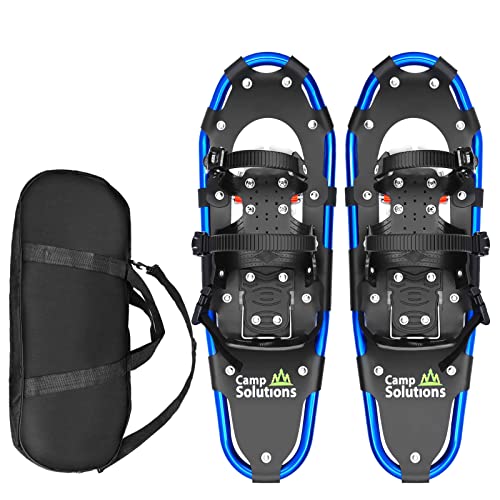 Snowshoes with Light-weight Aluminum Adjustable Ratchet Bindings for Males & Ladies, Light-weight Aluminum Alloy All Terrain Snow Footwear 21"/ 25"/ 30". (25").
