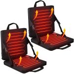 2 Pieces Heated Folding Chair Cushion - Portable