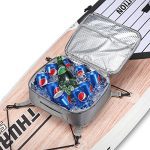 Take Your Paddle Board Experience to the Next Level with Water-Resistant SUP Deck Bag - Includes Paddle Board Cooler with Insulated 10 Can Capacity and Mesh Top Pocket - Slate Color.