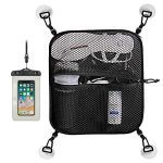 Maximize Your Paddle Boarding Experience with Unigear Mesh Deck Bag - Includes 4 D-Ring Patches and Waterproof Cellphone Case for SUP Equipment Storage and Protection.