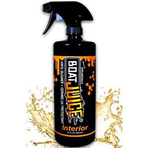 Boat Juice - Inside Cleaner with SiO2 Ceramic UV Protectant - Works Nice on Upholstery, Vinyl, Plastic, Foam Flooring and Carpets - 32oz Sprayer Bottle.