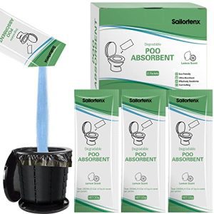 Revolutionize Your Portable Toilet Experience: 15-Pack Eco-Friendly Poo Absorbent Gel for Efficient Liquid Waste Gelling, Deodorizing, and Emergency Treatment During Camping and Travel
