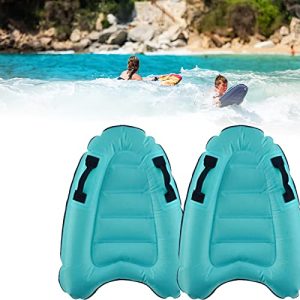 Bring the Beach to Your Pool with our 2PCS Inflatable Surfboard and Bodyboard Set - Lightweight, Portable and Soft for Children, Perfect for Water Fun