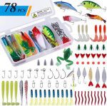 Unleash the Catching Power with the PLUSINNO 78Pcs Freshwater Fishing Lures Kit!