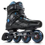 Inline Skates for Girls Males, Outside Avenue Blades Curler Grownup Male Feminine, Skilled Health Curler Skates Blades for Unisex (Black & Blue).