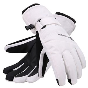 Andorra Women Snow Gloves: Waterproof Ski Gloves with Zipper Pocket 🧤