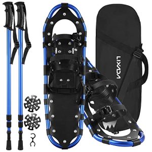  - Lightweight Terrain Snow Shoes with Trekking Poles and Carrying Bag